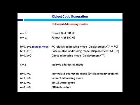 Object Code Generation