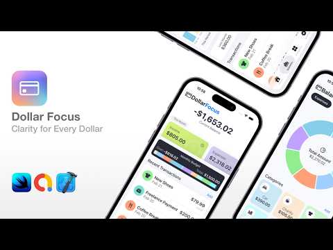 Dollar Focus - The Ultimate Expense & Budget Tracker App with Full SwiftUI Source Code Included