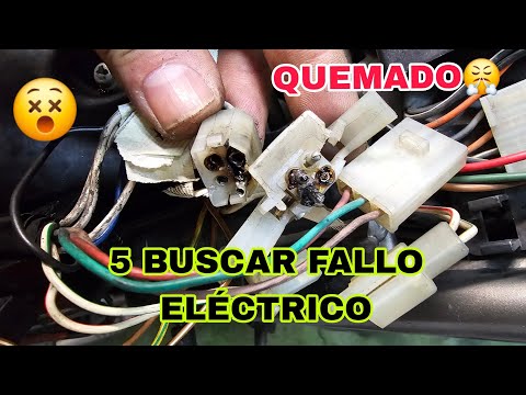 5 Funde FUSIBLE MOTO😤 Buscar fallo por cortocircuito Y REPARAR ⚡ instalación eléctrica RD 350