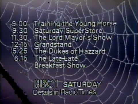 Saturday 13th November 1982 - BBC1 - Ceefax - Music - Training The Young Horse - Saturday Superstore