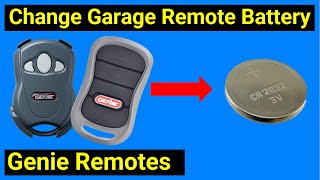 ✅ Genie Garage Door Opener Fob Remote Control Battery Change Replacement ● EASY DIY