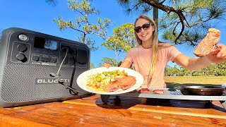 ASMR Venison & Lobster Cooked Outdoors with Bluetti AC200L (Surf 'n Turf)