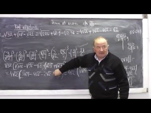 Lectia 832 - Clasa 7 - Operatii cu radicali Rationalizarea numitorului Formule de calcul prescurtat