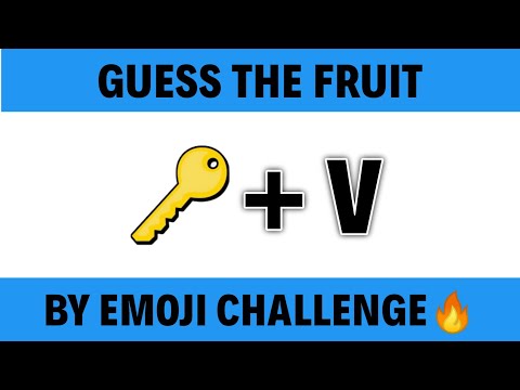 Guess The Fruit By Emoji Challenge😆 | Emoji Quiz & Puzzles | Emoji Challenge | Quizzle