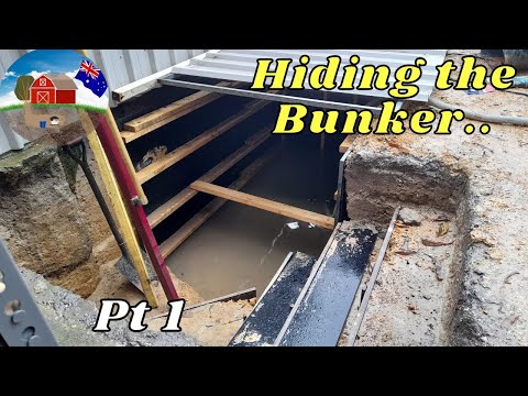 Digging a SECRET BUNKER Part 3 Hiding the Backyard Bunker