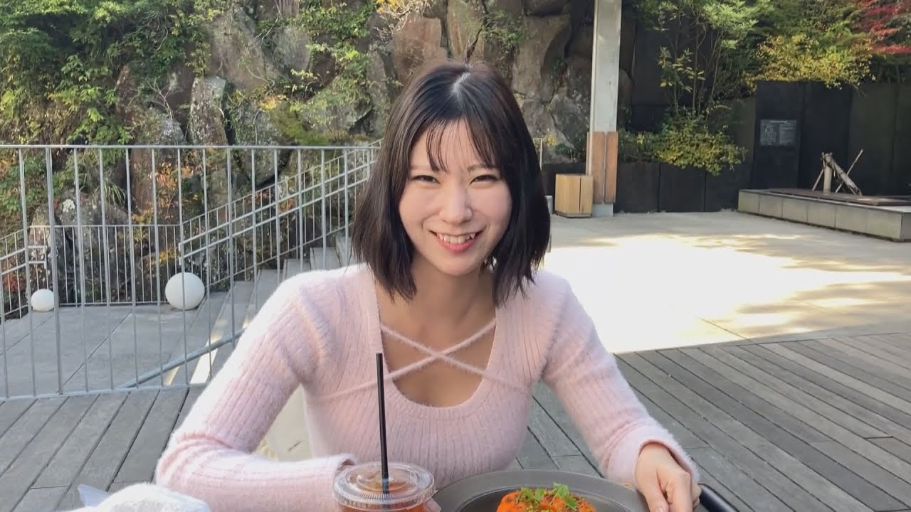 万葉公園のcafeで♡