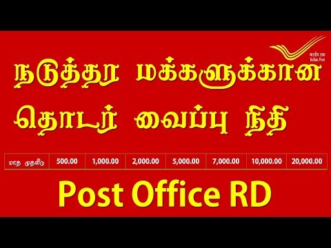 தபால் அலுவலகம் தொடர் வைப்பு நிதி Post office saving scheme Recurring Deposit RD Tamil Video