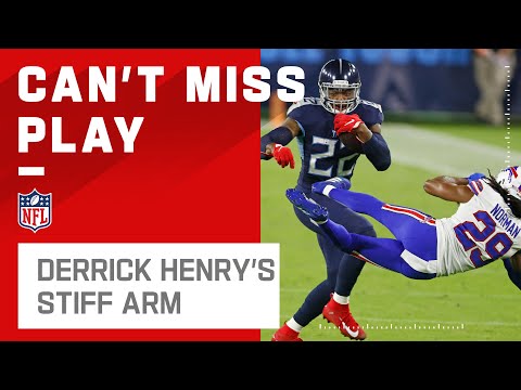 Derrick Henry's MONSTER Stiff Arm on Josh Norman