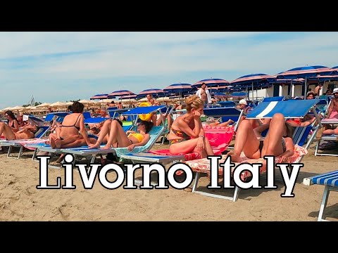 , title : 'Walk on the beach Italy , Livorno full walking tour'