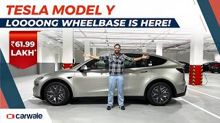 EXCLUSIVE! 6-seater Tesla Model Y L Walkaround | Third Row Space, Features, and Range Detailed
