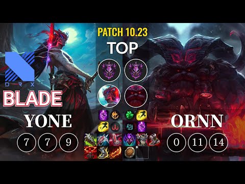 DRX Blade Yone vs Ornn Top - KR Patch 10.23