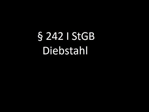 Diebstahl § 242 StGB