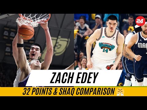 Zach Edey is UNSTOPPABLE! 32 Points & Shaq Comparison 😤