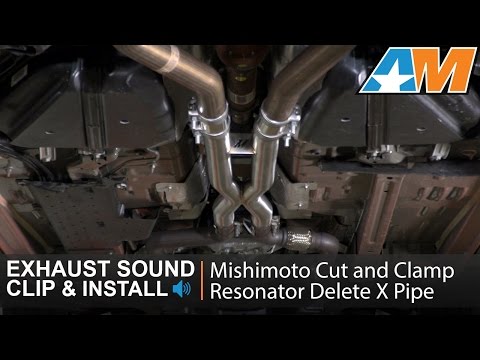 2015-2017 Mustang (GT) Mishimoto Cut and Clamp Resonator Delete X Pipe Sound Clip & Install