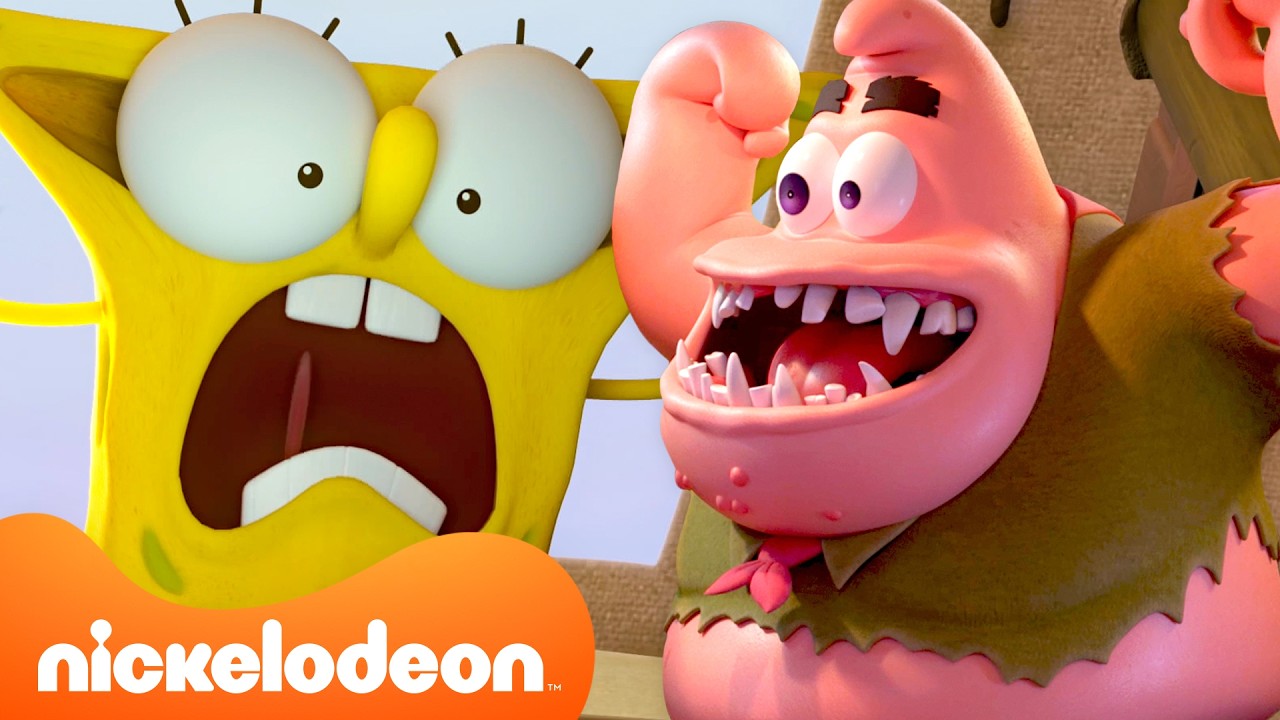 أجنى لحظات سبونج بوب في كامب كورال ⛺️ مع ساندي | ساعة كاملة | كامب كورال | Nickelod