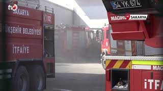 Sakarya’da Şekerleme Fabrikasında Yangın