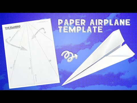 Paper Airplane Template | Free Printable Paper Airplane Templates
