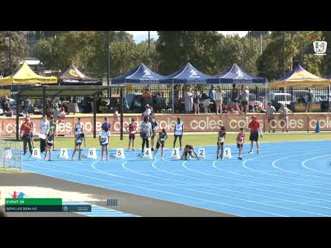 Boys U12 100m Heat 2: 2025/26 State Combined Event Championships
