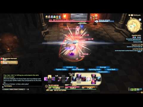 Final Fantasy XIV: Level 30 Dark Knight Quest Battle - Ishgardian Justice