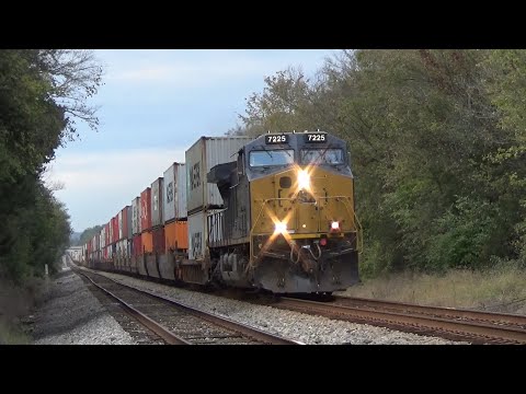 CSX CM44AC 7225 w/ Nice K5LA Leads Z-Train I025-23 on 10/23/21
