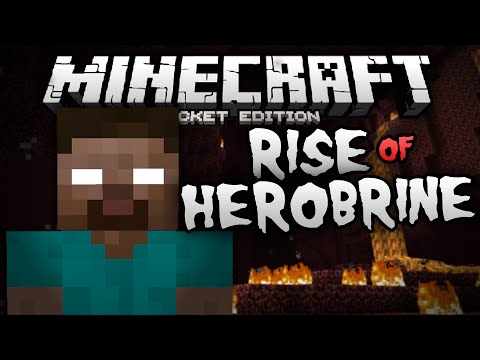 THE RISE OF HEROBRINE!!! - Epic Herobrine Boss Battle - Minecraft Pocket Edition
