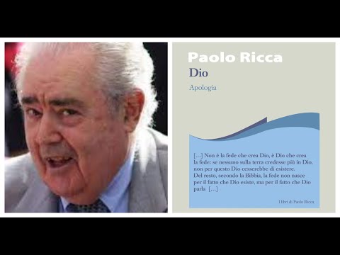 Roberto Vacca intervista Paolo Ricca sul suo ultimo saggio "Dio. Apologia"