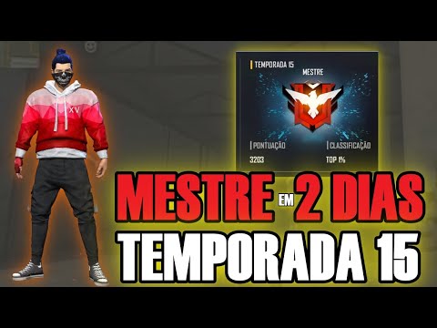 DO OURO AO MESTRE NA TEMPORADA 15 HIGHLIGHTS FREE FIRE MOBILE! (xiaome note 8 pro)