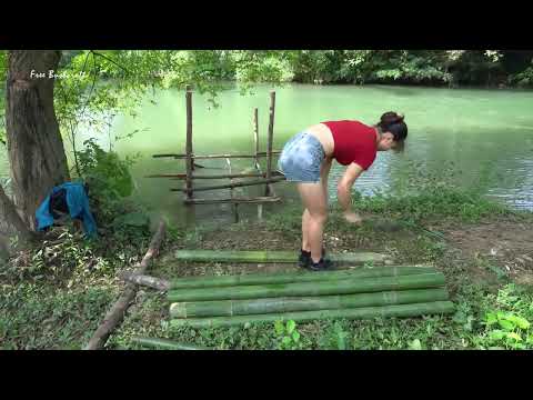 🤩🔥 CONSTRUÇÃO PRIMITIVA NA BEIRA DO RIO, MARAVILHOSO