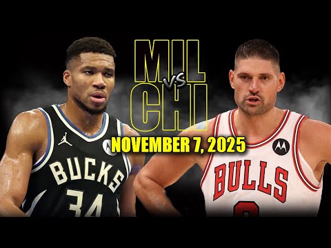 Milwaukee Bucks vs Chicago Bulls Full Game Highlights - November 7, 2025 | NBA Season