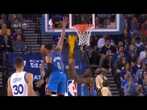 Russell Westbrook Blocks Kevin Durant