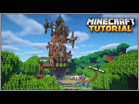 Minecraft Tutorial - How to Build a Fantasy Steampunk House in Minecraft