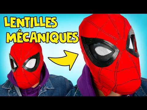 Création du Masque de Spiderman avec des Lentilles Ajustables