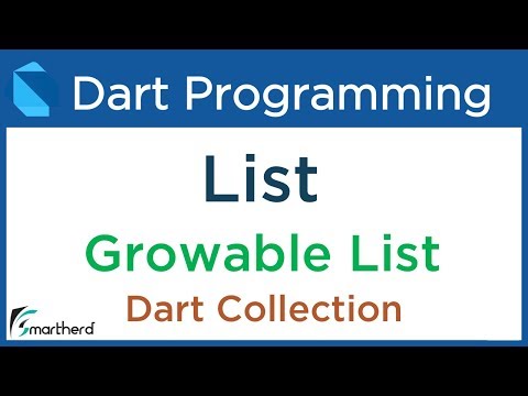 Dart Collections Arrays as List Growable List Dart for Flutter 11 2