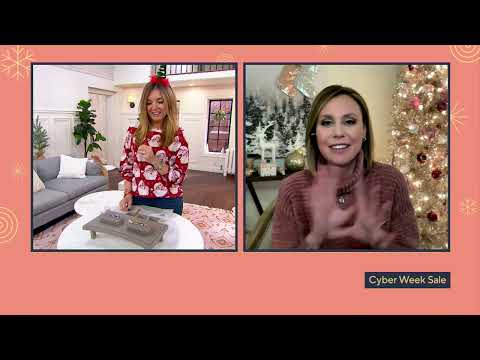 Diamonique Baguette and Pave Crossover Band Ring on QVC