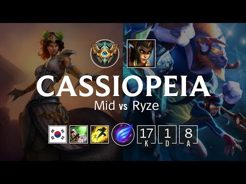 Cassiopeia Mid vs Ryze - KR Challenger Patch 8.7