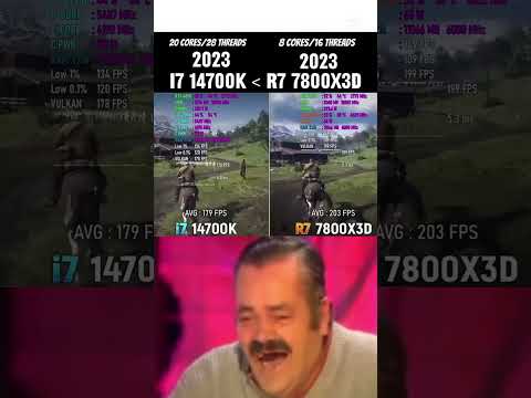 i7 14700k vs ryzen 7 7800x3D#intel #amd #ryzen