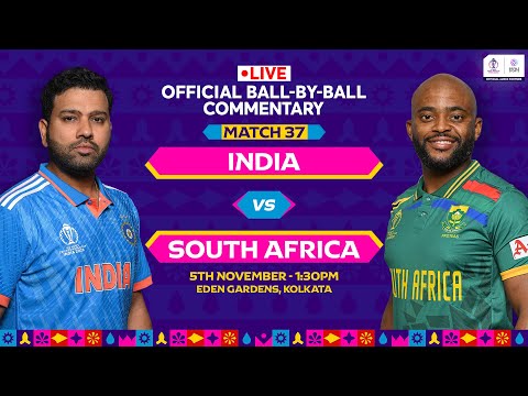 India vs South Africa | Hindi Ball-by-Ball Commentary | 37th Match | World Cup 2023 #INDvsSA