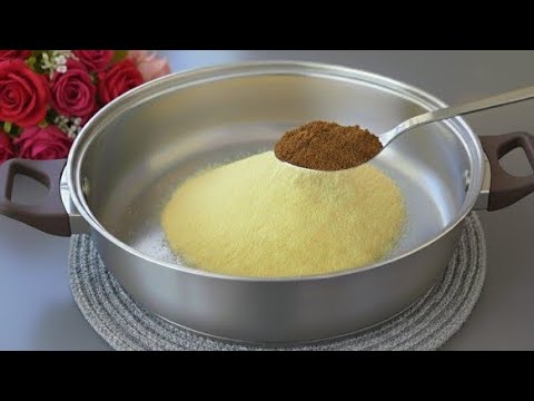 Just semolina and coffee, in 5 minutes. You'll make it every day. NO oven or kneading.