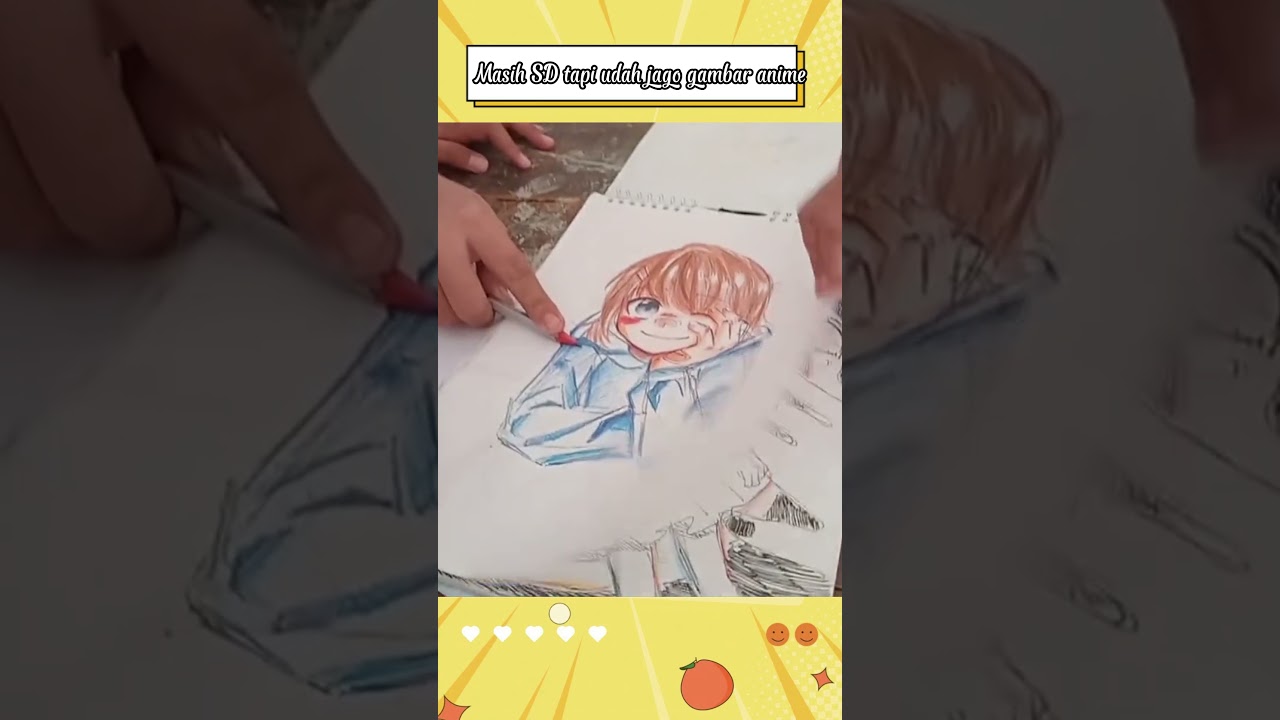 Waduhh, masih SD tapi udah jago gambar anime #jepang #fanart #ilustrasi #anak #sd #anime #fyp