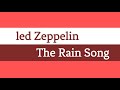 Led Zeppelin - The Rain Song (lyric video)