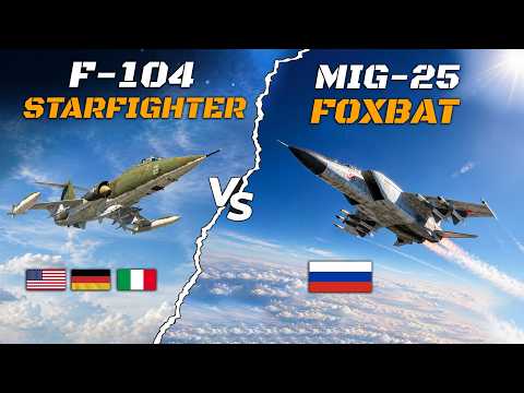 Supersonic Dogfights | F-104 Starfighter Vs Mig-25 Foxbat | Digital Combat Simulator | DCS |