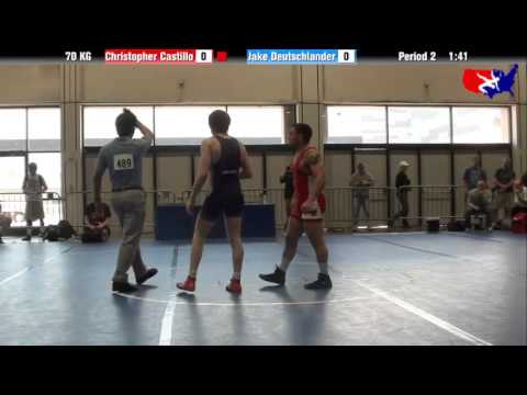 Christopher Castillo vs. Jake Deutschlander at 2013 Junior Nationals - FILA - GR