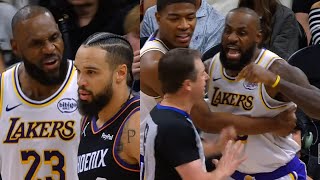 Download lagu LeBron James gets SO HEATED after Dillon Brooks hit the ball at him 😳 mp3 Download lagu LeBron James gets SO HEATED after Dillon Brooks hit the ball at him 😳 mp3