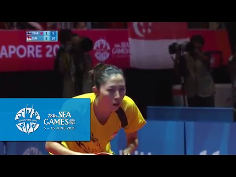 Table Tennis Women's Team Finals Thailand vs Singapore Match 5 | 28th SEA Games Singapore 2015