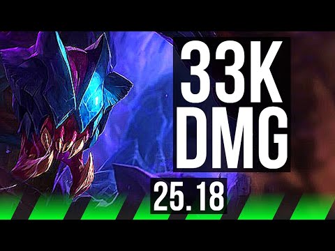 REK'SAI vs TALON (JGL) | 1000+ games, 33k DMG | NA Master | 25.18
