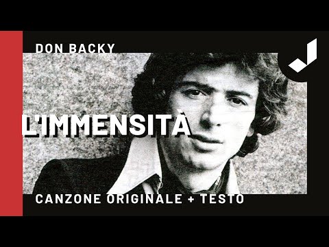 L’IMMENSITÀ - Don Backy (Canzone Originale + Testo)