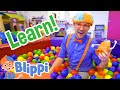 Blippi Learns About Body Parts At The INDOOR PLAYGROUND Educational Human Anatomy Videos For Kids