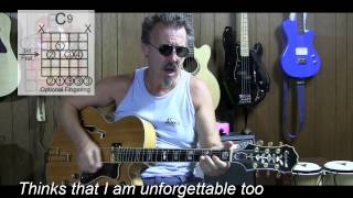 Unforgettable by Nat King Cole Cover with Lyrics & Chords - C11