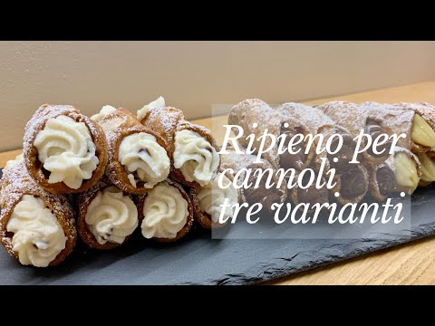 CREMA PER CANNOLI SICILIANI - tre varianti | SICILIAN CANNOLI FILLING - three ways
