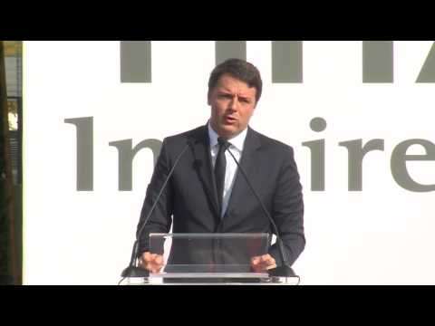Pistoia - Renzi interviene all'Hitachi Rail Italy (17.10.16)